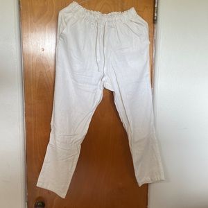 White Linen Pants